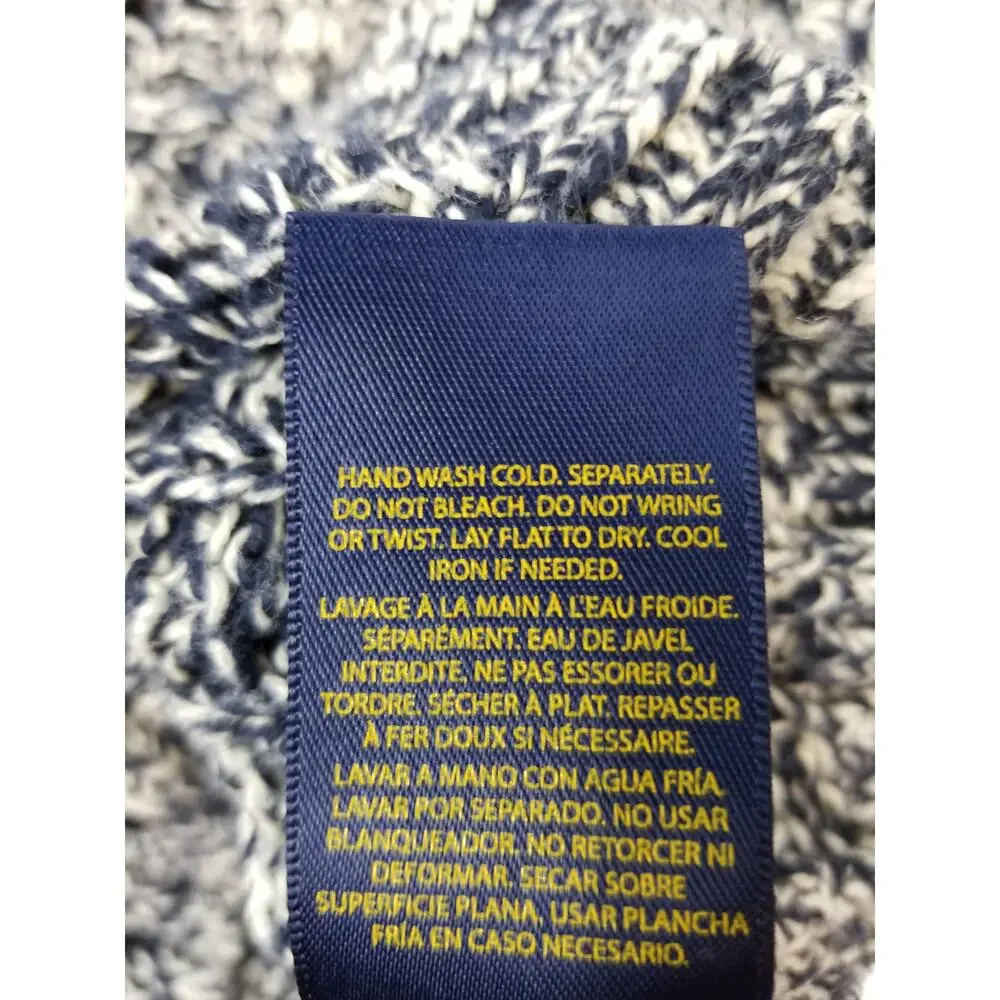Polo Ralph Lauren 100% Cotton Navy Blue Kids Unisex Boys Girls Sweater Size 5